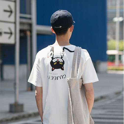 💥FREESHIP💥 Áo Thun Unisex Gujee Cat Nam Nữ Phong Cách Hàn Quốc,Chất Cotton Thoáng Mát - Tặng Phụ Kiện Xinh AT 57