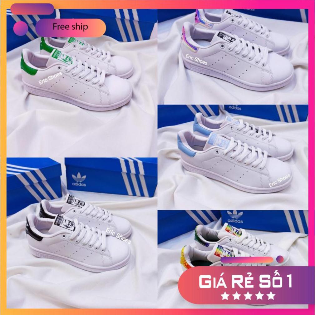 Giày Stan Smith trắng basic nam nữ (part 1) [ẢNH/VIDEO THẬT + FULLBOX + TẶNG TẤT, BÌNH VỆ SINH GIÀY + FREESHIP]