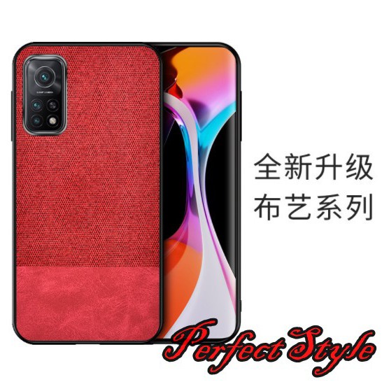 Ốp lưng Vải jean họa tiết đơn sắc chống vân tay cho Xiaomi mi 10t pro / Mi 10t / K30s