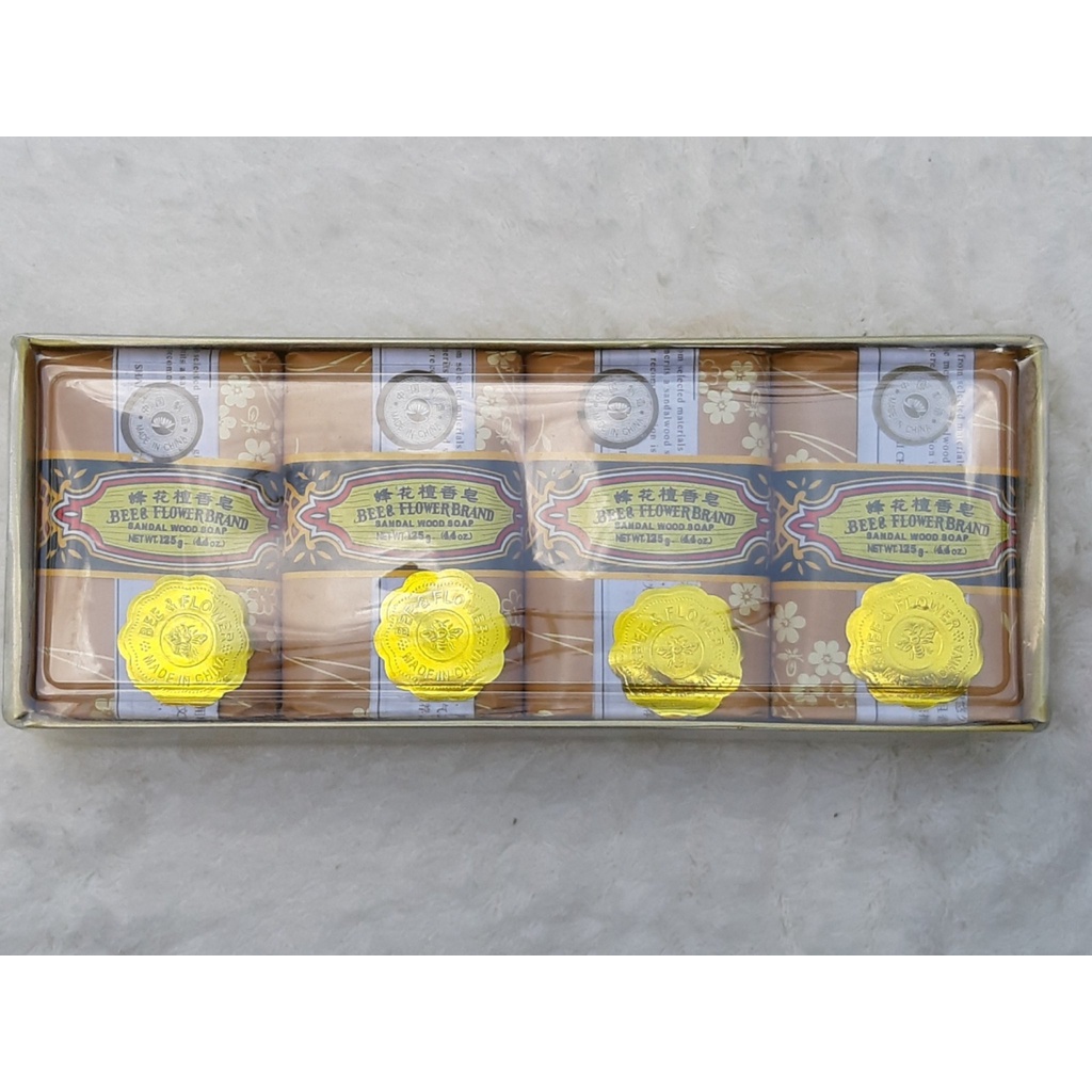 Lốc 4 Xà Bông Trầm Con Ong Bee &amp; Flower Brand