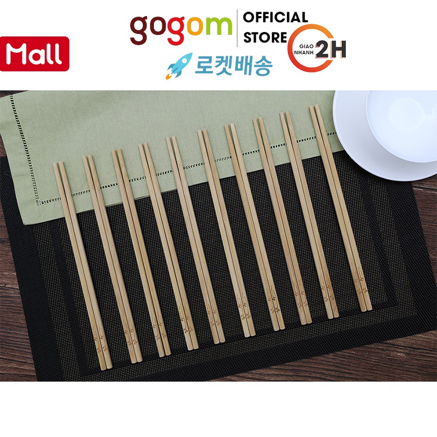 Bộ 10 đôi đũa tre DMX KDMI029 GOGOM030