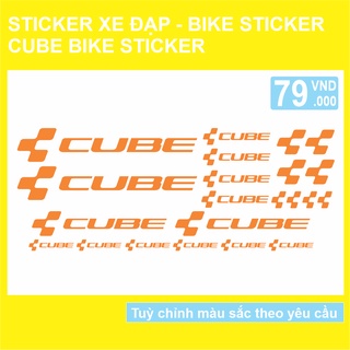 Sticker decal dán xe đạp CUBE | Bicycle Sticker