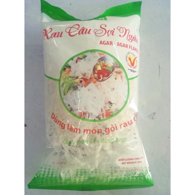 Rau câu sợi ngắn Agar Agar Hoàng Yến gói 20 gram