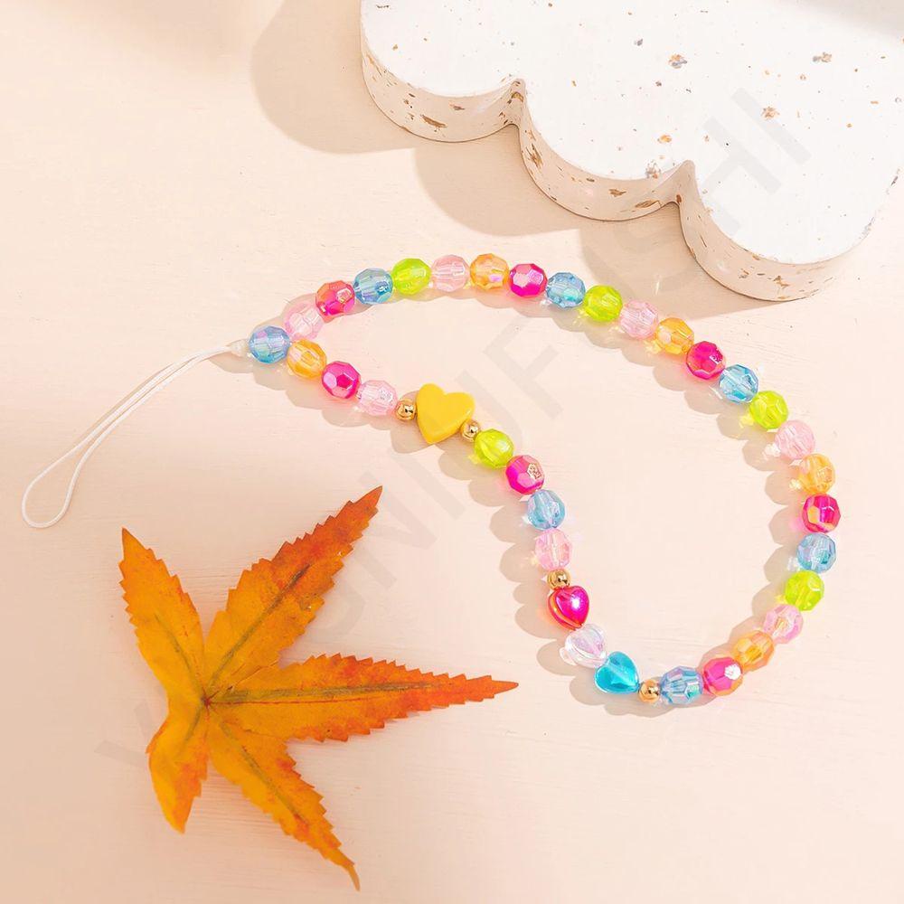 [COD] Dây Đeo Trang Sức / Điện Thoại Di Động Chuỗi Xích Hình Học Năm Cánh Sáng Tạo Thích Hợp Làm Quà Tặng|Chuỗi Hạt Acrylic Treo Trang Trí