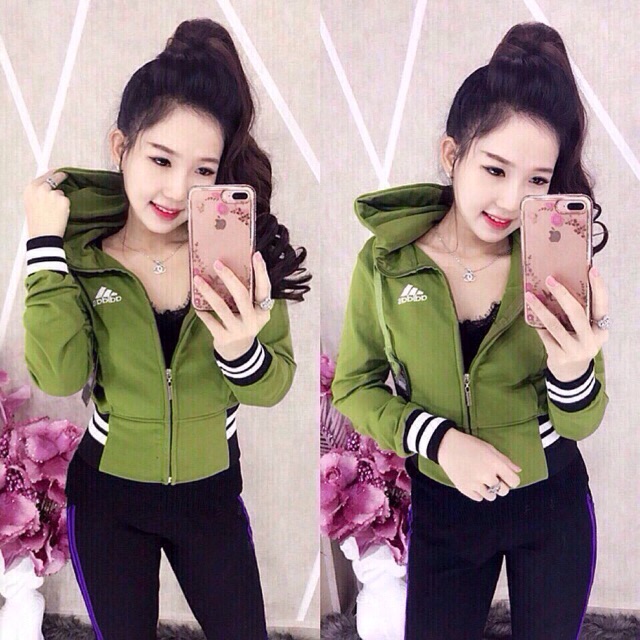 Áo khoác nữ chống nắng thun da cá lửng AAADD bo sọc -k14 | BigBuy360 - bigbuy360.vn