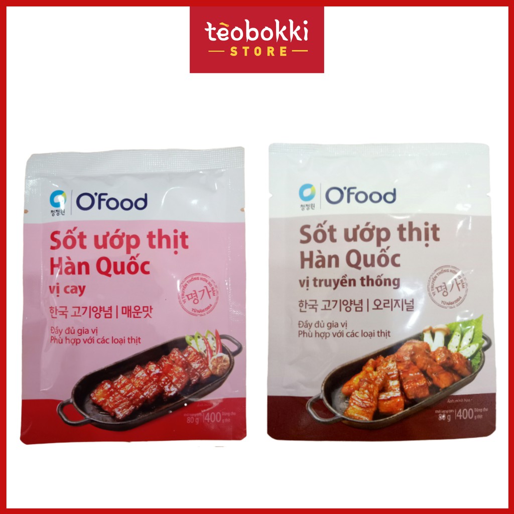 Sốt ướp thịt Hàn Quốc Ofood 80g