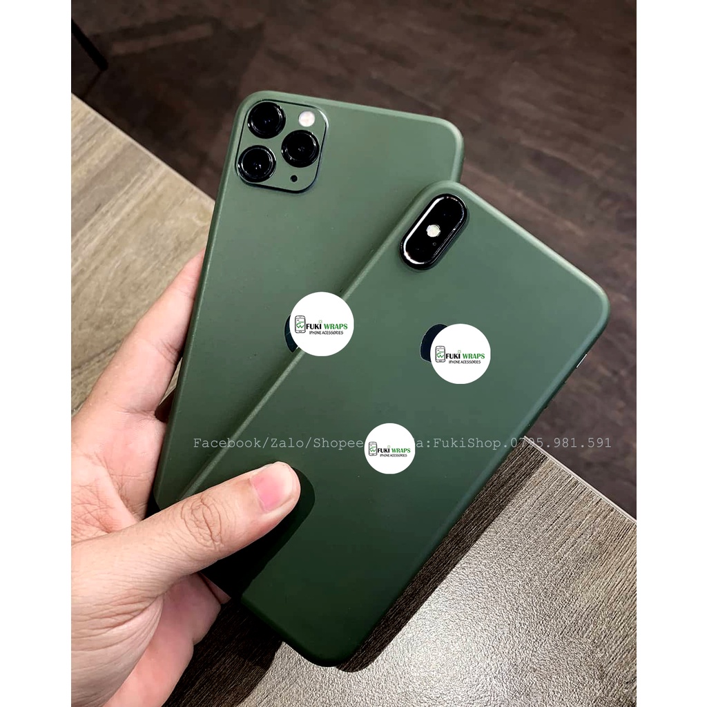 Tấm Dán Skin mặt sau Midnight Green Full Viền Note8 Note9 Note10 Note10+ Note10Lite ZFlip S20 S20Ultra S20+ S10
