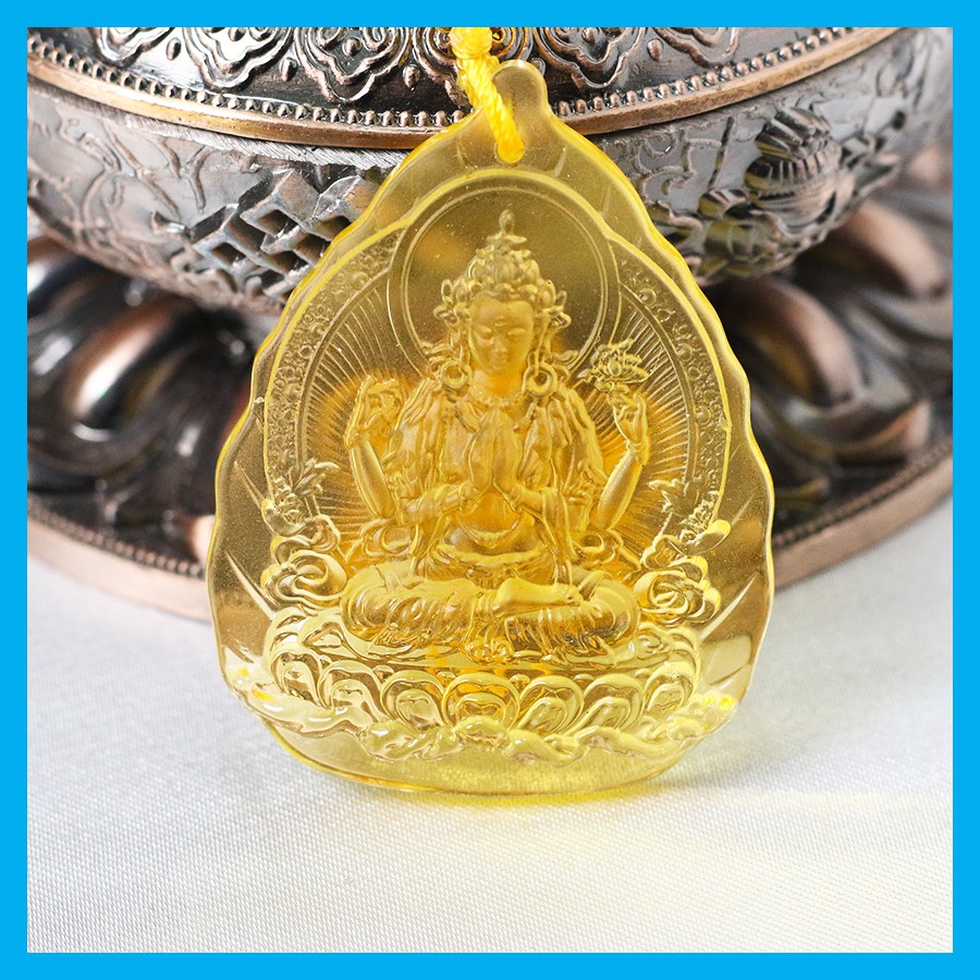 Dây chuyền Lưu Ly Phật Bổn Tôn Mật Tông - hình Lá Bồ Đề chạm khắc các vị Phật, Bồ Tát - Hiên Nhà | BigBuy360 - bigbuy360.vn