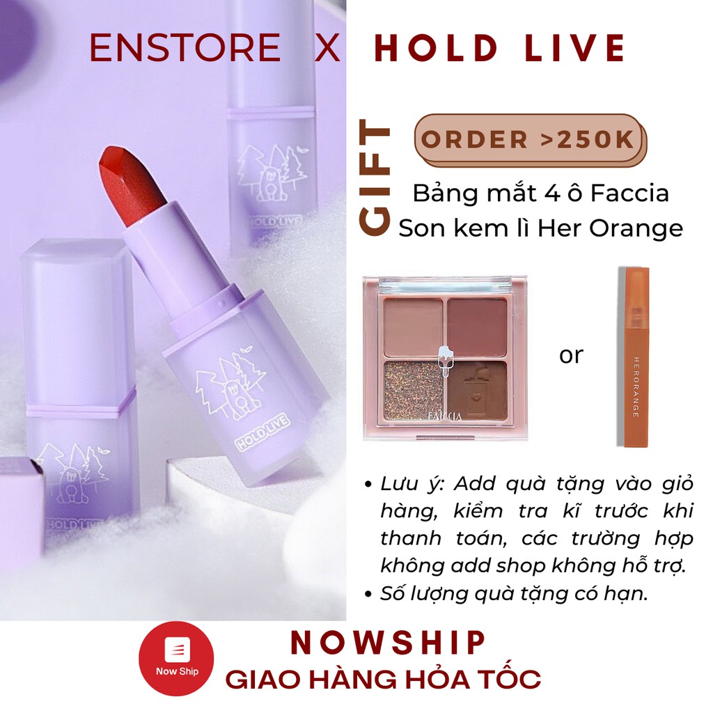 [HOLD LIVE] Son Hold Live Maddie Bear Soft Fog Lipstick (HL459)