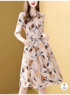 Đầm lụa hoa của T.opshop vnxk