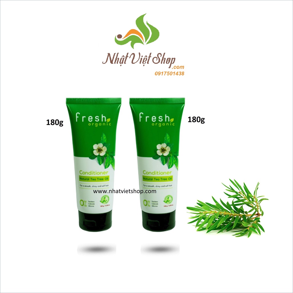 Dầu Xả Tràm Trà Fresh Organic Tea Tree Oil cho tóc Gàu 180g