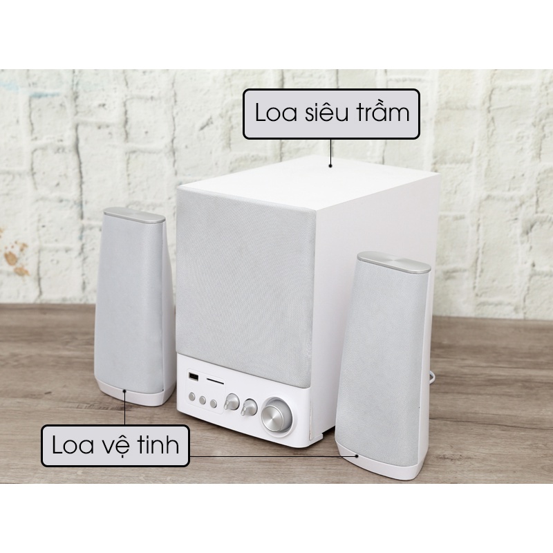 Loa vi tính 2.1 Enkor E900 Bạc