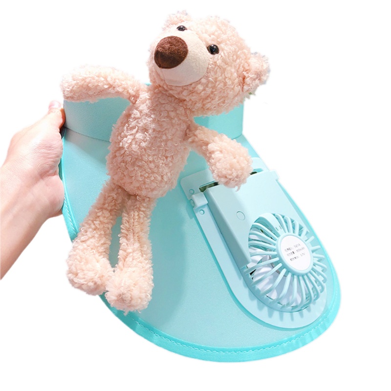 Mũ Chống Nắng Kèm Quạt Có Thể Sạc Lại Bảo Vệ Chống Tia UV Mùa Hè Cho Trẻ Em