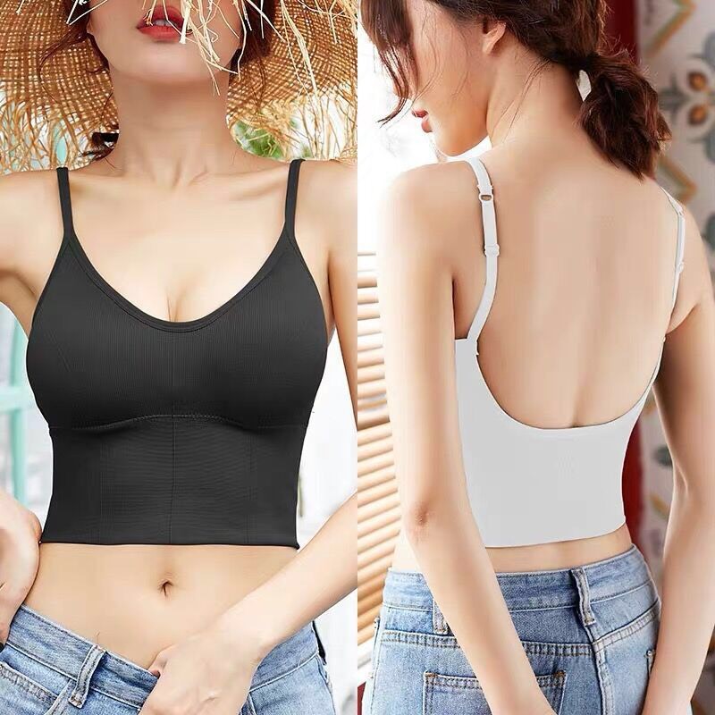 Áo bra tập gym, yoga dáng croptop len tăm khoét lưng M02 | BigBuy360 - bigbuy360.vn