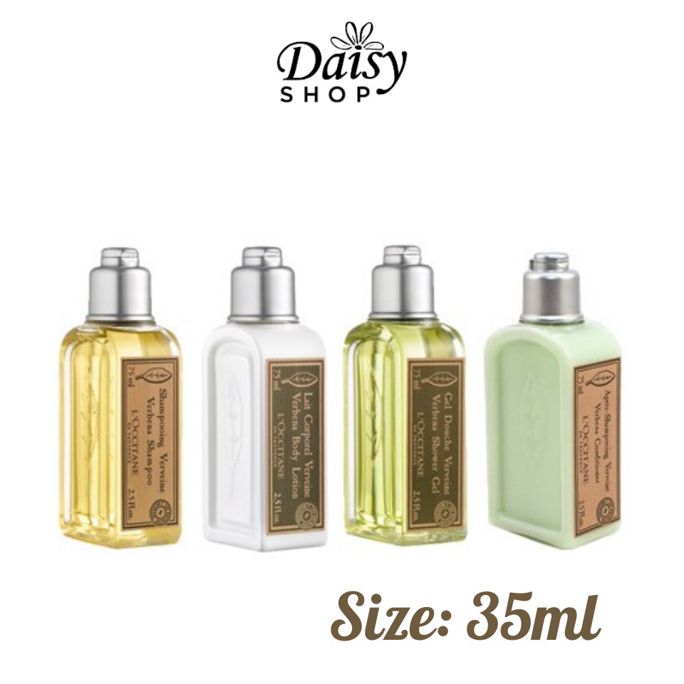 Bộ Sữa Tắm - Dưỡng Thể - Dầu Gội - Dầu Xả Chiết Xuất Cỏ Roi Ngựa L'Occitane Verbena 30ml