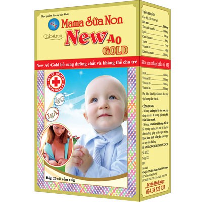 mama sữa non SỮA NON MAMA A0 GOLD 20 TÚI X 9G CHO TRẺ SUY DINH DƯỠNG hàng