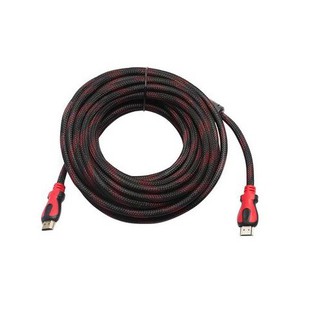CÁP HDMI DÀI 5M BỌC DÙ ĐEN ĐỎ