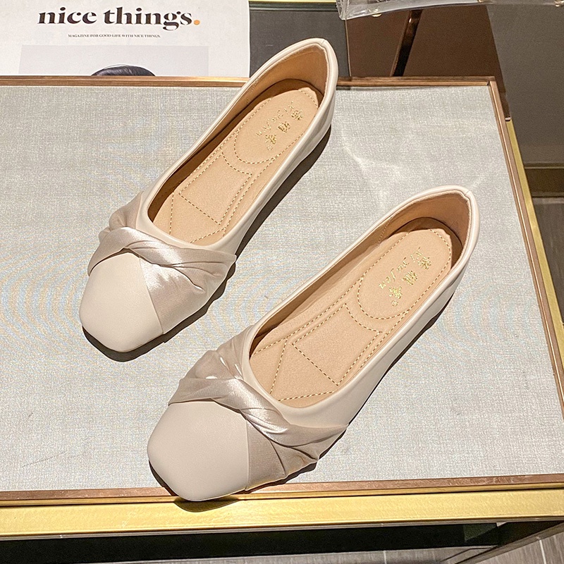 Giày Búp Bê Mũi Vuông Đế Bệt Thời Trang Dành Cho Nữ 2022