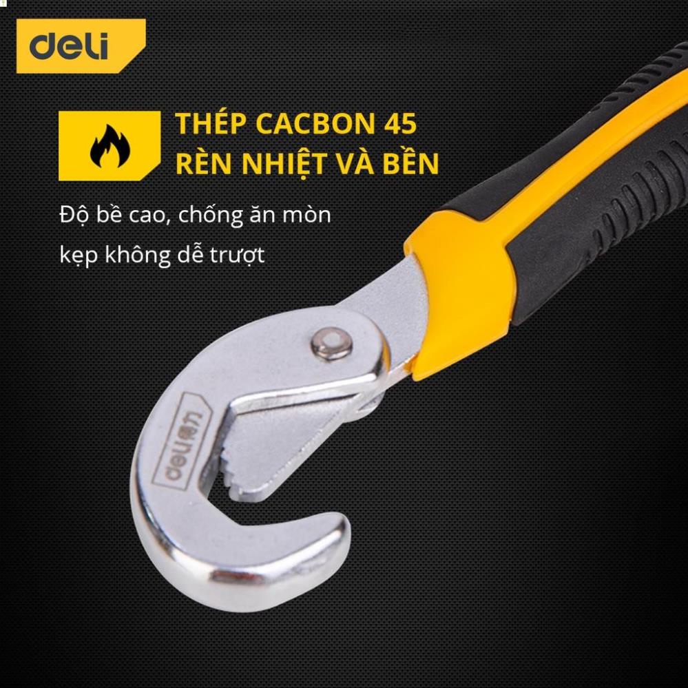 [Bộ 2 Chiếc] Cờ Lê Đa Năng Deli Chính Hãng Đường Kính 9-32mm - Thiết Kế Dạng Răng - Dùng Được Nhiều Mục Đích - DL932-2 .