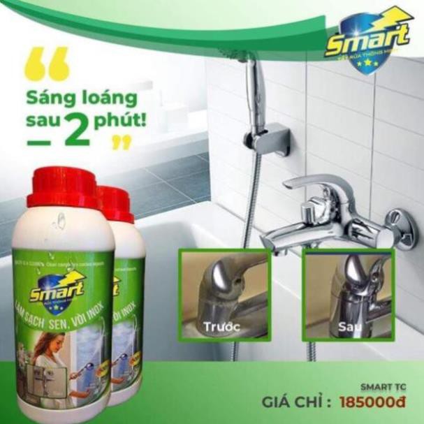 Nước tẩy rửa Smart: Tẩy men sứ, Tẩy đồ nhà bếp, Tẩy inox sen vòi, Tẩy cặn canxi trên gương kính
