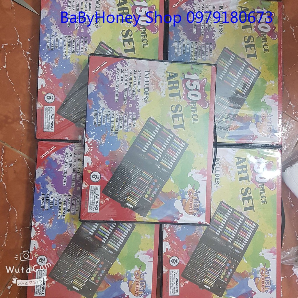 Hộp Màu 150 Chi Tiết Cho Bé, Hộp Bút Màu CHO BÉ YÊU