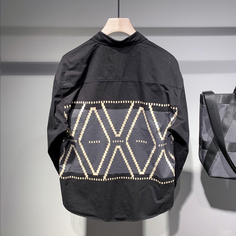 Áo Sơ Mi Tay Dài Dáng Rộng Thời Trang Cá Tính Dễ Phối Đồ Cho Nam