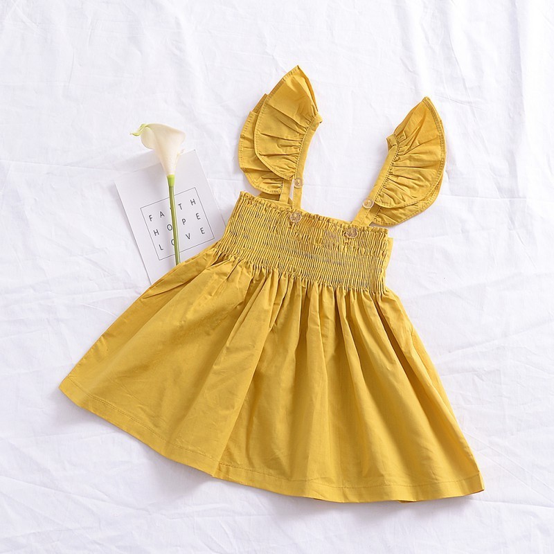 Đầm xòe công chúa đính nơ cho bé gái