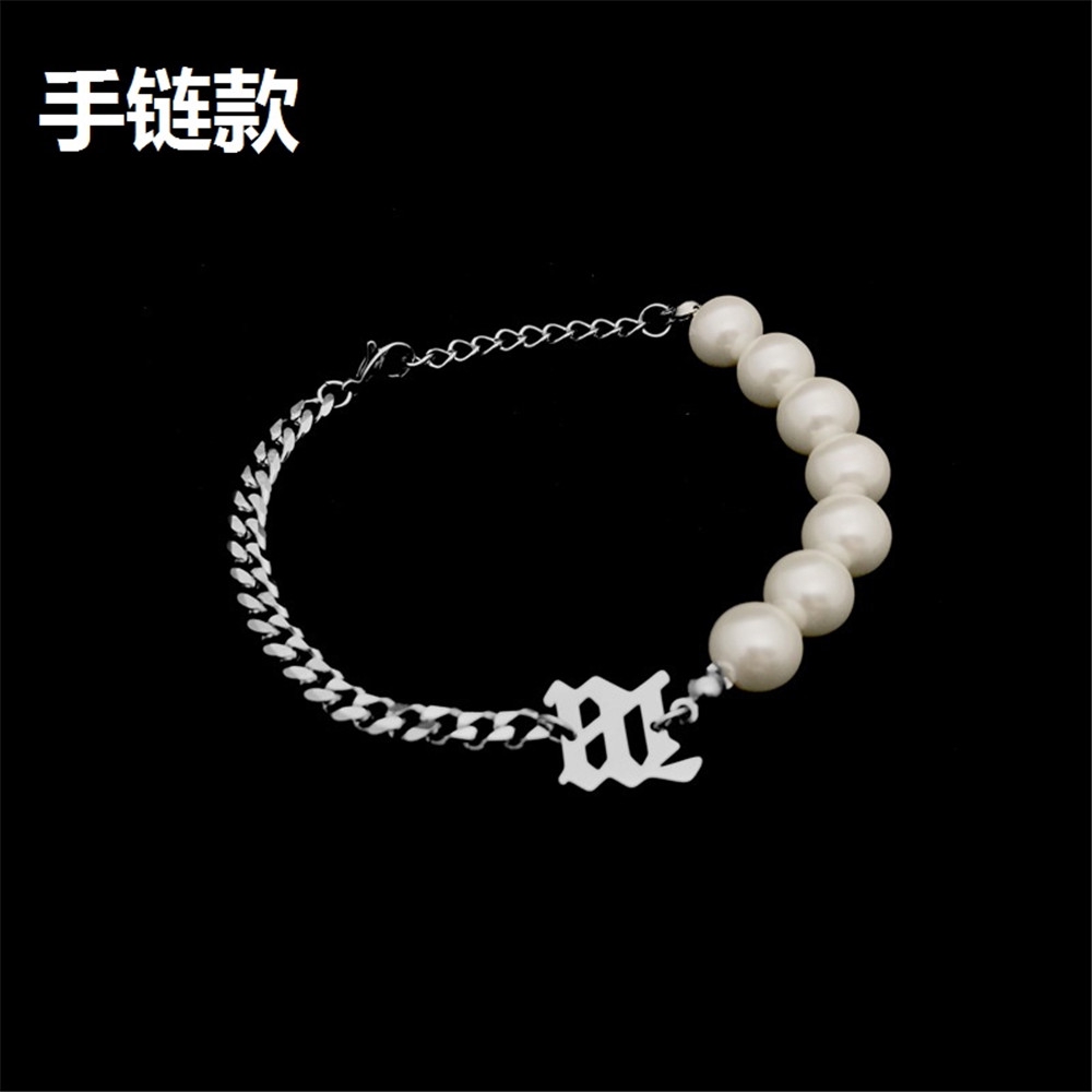 Vòng Tay Hợp Kim Đính Ngọc Trai Giả Xinh Xắn