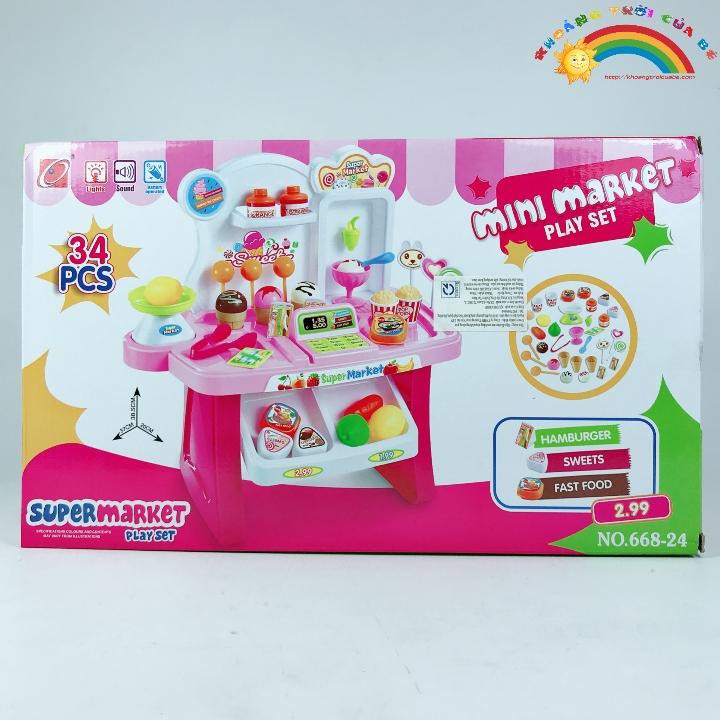 Đồ Chơi Xe siêu thị Funny Shop 2in1 KD140 - Quà tặng sinh nhật | Trung thu | Giáng sinh