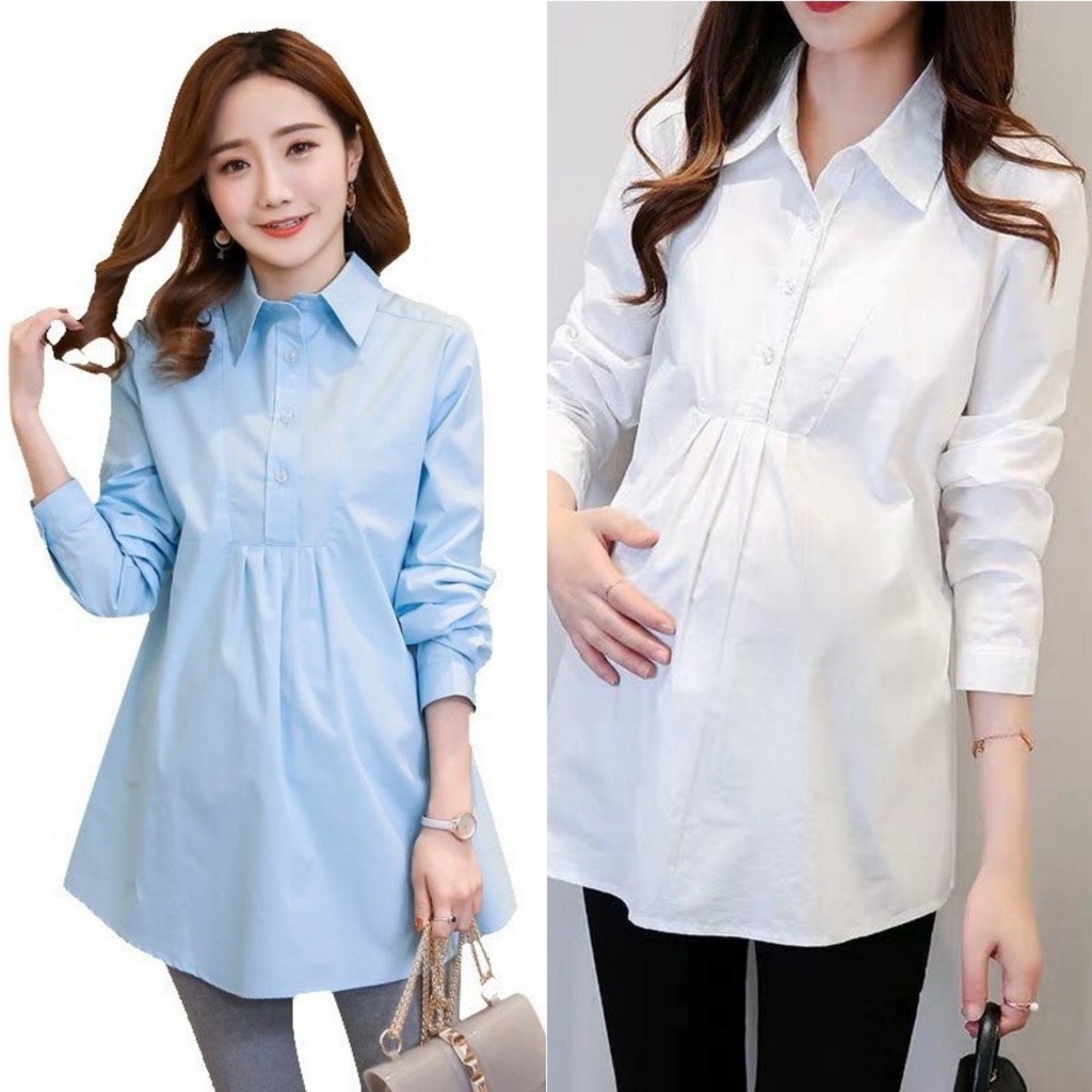 Áo bầu SƠ MI CÔNG SỞ lịch sự,thiết kế dáng chữ A sang chảnh A14