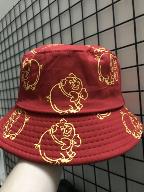 NÓN BUCKET _ Hình heo in full nón