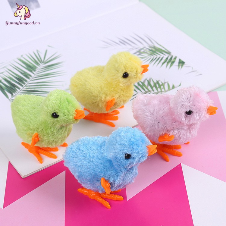 Đồ chơi lên dây cót thiết kế hình chú gà bông dễ thương