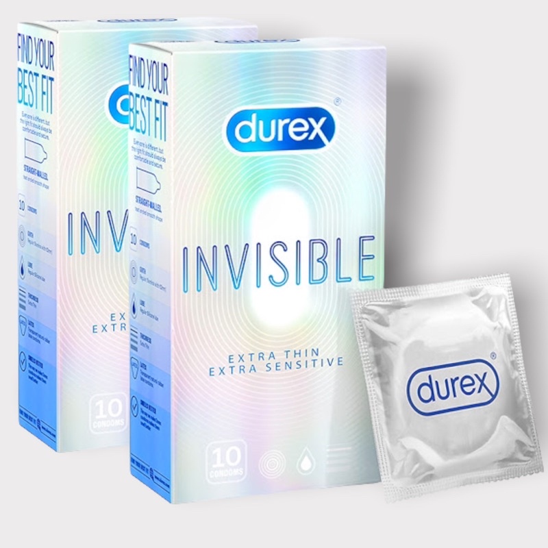 Combo 2 Hop Bao Cao Su Durex INVISIBLE Extra Thin