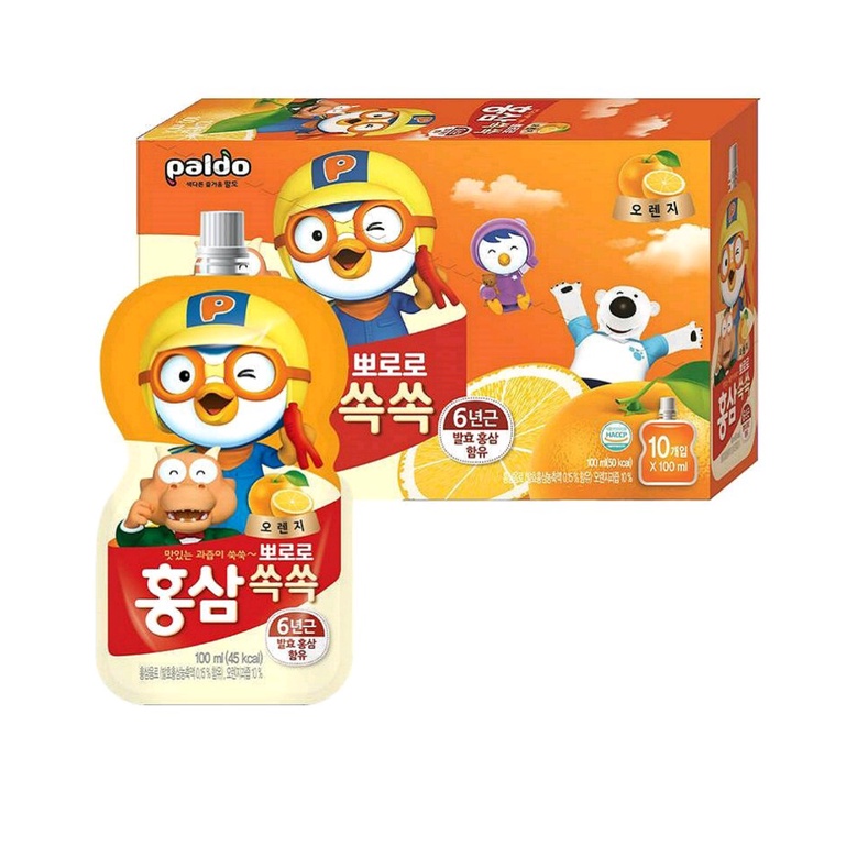 NƯỚC TRÁI CÂY - HỒNG SÂM PORORO 🍏🍊