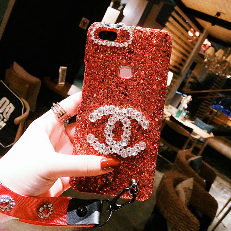 Ốp Điện Thoại Đính Kim Cương Giả Kèm Dây Đeo Cho iphone 15 14 13 12 11 pro max 7 8 6 6s plus x xs max xr 12