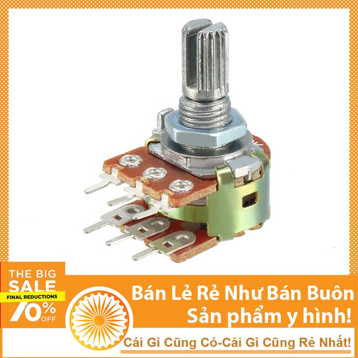 Chiết Áp Đôi 50K Điều Chỉnh Dạng Volume