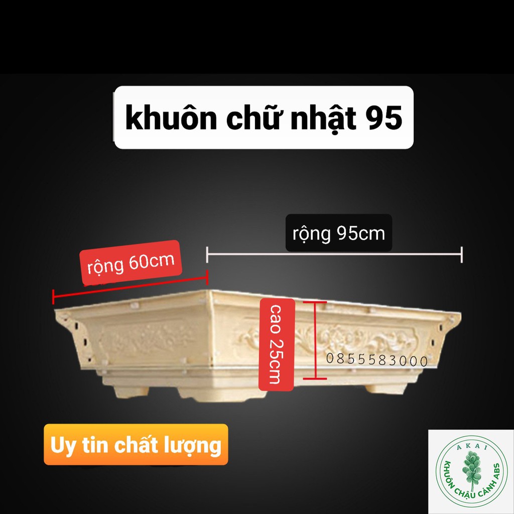 Khuôn đúc chậu đúc chậu chữ nhật 95