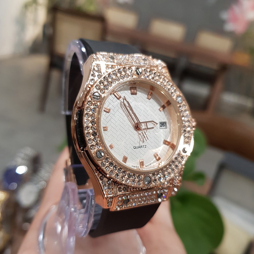 ĐỒNG HỒ NỮ HALEI DÂY CAO SU HƯƠNG THƠM VANI ĐỘC ĐÁO