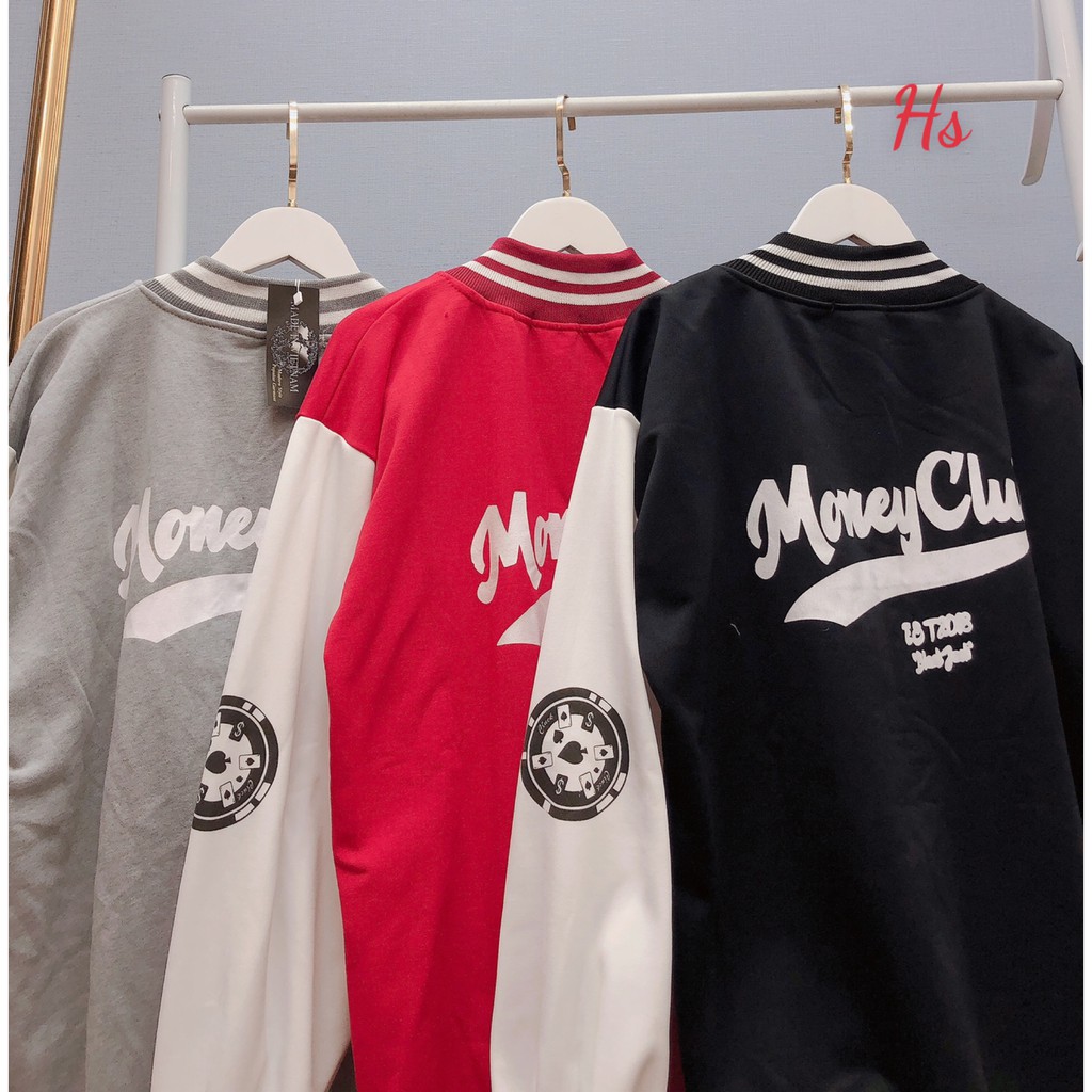 Áo Bomber Phối Chữ M Unisex Chất Liệu Nỉ Ngoại Daisy SP000438 | BigBuy360 - bigbuy360.vn