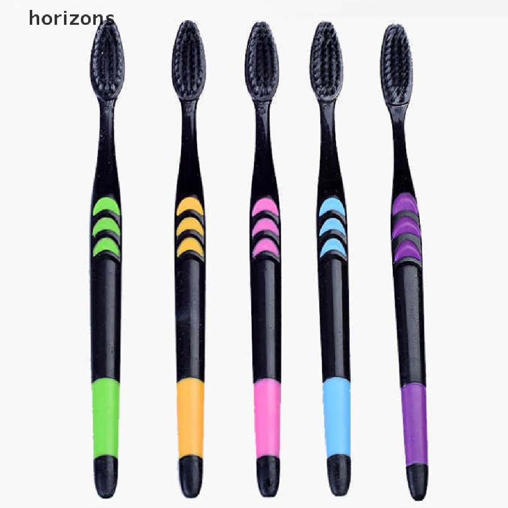 Set 10 Bàn Chải Đánh Răng Than Tre Lông Mềm Cho Người Lớn