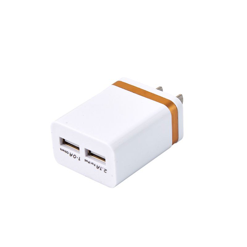 Cốc Sạc 5v 2.1a 1a Hai Cổng Usb Eu Us Cho Ipad Iphone Samsung Sony Huawei Xiaomi Htc