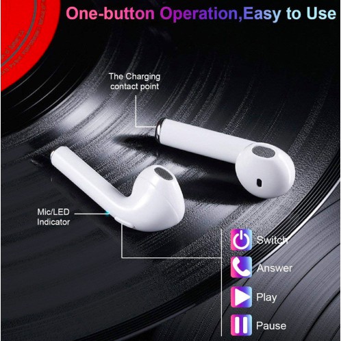 Tai Nghe Bluetooth Không Dây I8 Tws Âm Thanh Stereo Cho Iphone Samsung Android