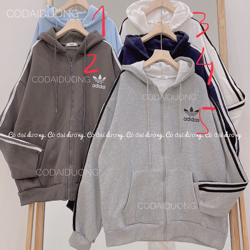 áo khoác nỉ đát kéo khoá