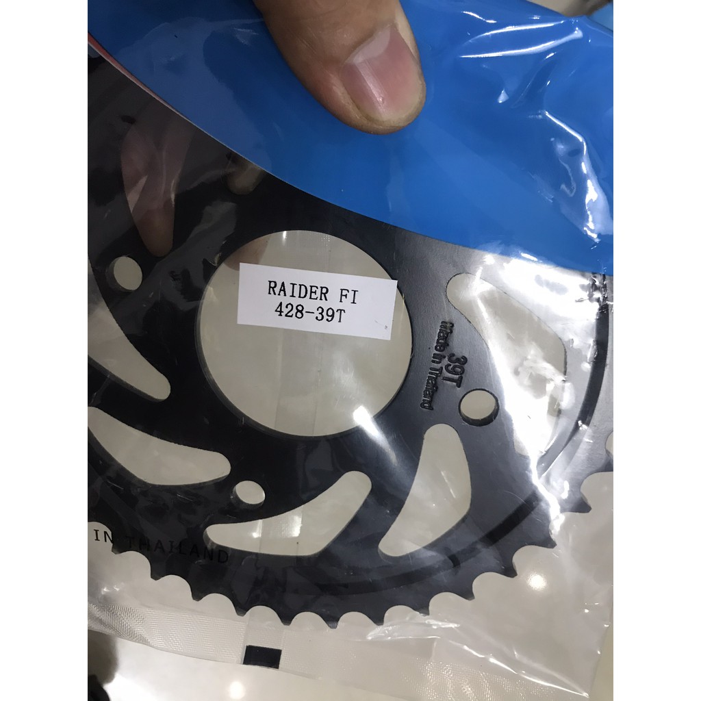 Bộ nhông sên dĩa RaiderFI và Satria (nhông14, dĩa39-Sên X1R có phốt)