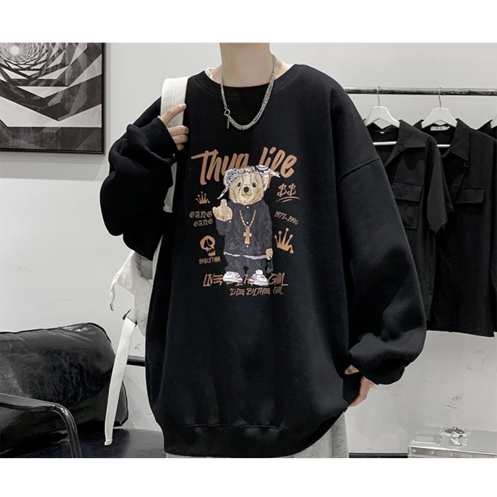 Áo Nỉ Sweater, Hoodie Gấu Mochino, Nam Nữ Unisex, Form Rộng, Chất Nỉ Bông Cao Cấp, Hottrend 2021, Top Xu Hướng | BigBuy360 - bigbuy360.vn