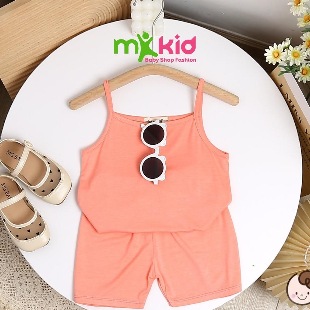 Bộ 2 dây bé gái - bộ Minky Mom 2 dây cho bé - chất thun lạnh siêu mềm mịn mát