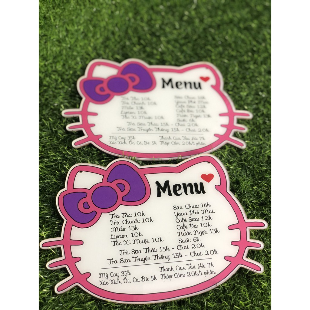 MENU QUÁN BẰNG MICA XỊN XÒ - Thiết kế in cả thế giới menu quán theo yêu cầu