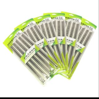 Đũa Inox 1 vỉ 5 đôi