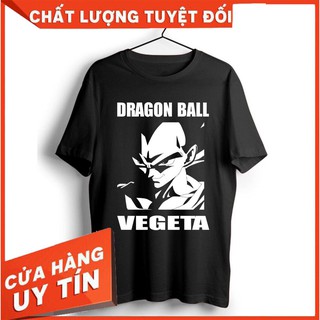 [Giá Tốt] Áo thun 7 vien ngọc rồng VEGETA(Đen) [Giá Tốt]
