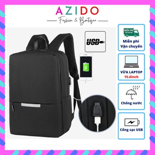 Balo Thời Trang Nam Nữ Cao Cấp Hàn Quốc Chống Nước Cổng Sạc USB AZIDO BL1728